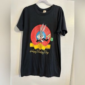Looney Tunes Bugs Bunny Happy 50th Birthday 1990 T Shirt 90s, Rare Vintage